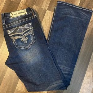 Rock Revival Rhinestone Sapphire bootcut jeans